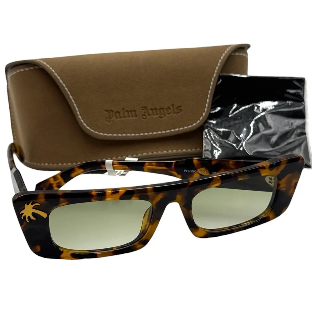 Palm Angels Arvin Sunglasses - Havana Tortoise / Gradient Green (PERI093 6054)